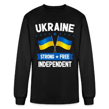 Ukraine - Men's Long Sleeve T-Shirt - black - Front