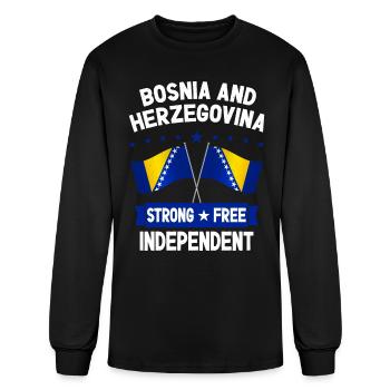 Bosnia and Herzegovina - Men's Long Sleeve T-Shirt - black - Front