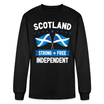 Ecosse - T-shirt à manches longues Homme - noir - Devant
