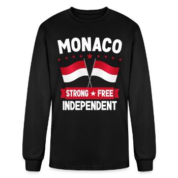 Monaco - Men's Long Sleeve T-Shirt - black - Front