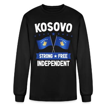 Kosovo - Men's Long Sleeve T-Shirt - black - Front