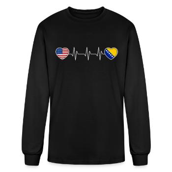 Bosnia and Herzegovina - Men's Long Sleeve T-Shirt - black - Front