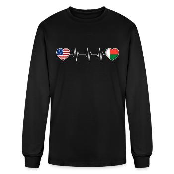 Madagascar - Men's Long Sleeve T-Shirt - black - Front