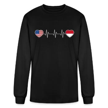 Monaco - Men's Long Sleeve T-Shirt - black - Front