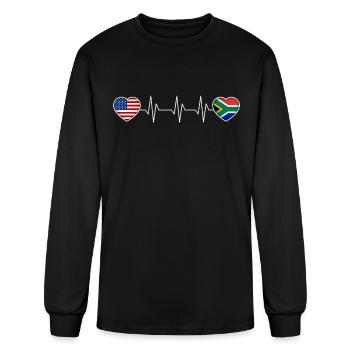 South Africa - Men's Long Sleeve T-Shirt - black - Front