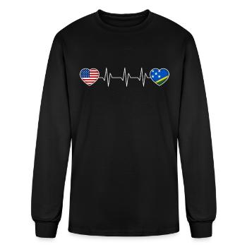 Solomon Islands - Men's Long Sleeve T-Shirt - black - Front