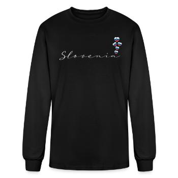 Slovenia - Men's Long Sleeve T-Shirt - black - Front