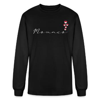 Monaco - Men's Long Sleeve T-Shirt - black - Front