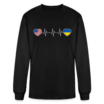 Ukraine - Men's Long Sleeve T-Shirt - black - Front