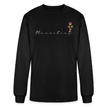 Mauritius - Men's Long Sleeve T-Shirt - black - Front