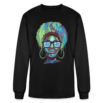 Greece - Men's Long Sleeve T-Shirt - black - Front