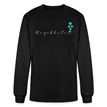 Kazakhstan - Men's Long Sleeve T-Shirt - black - Front
