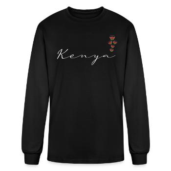 Kenya - Men's Long Sleeve T-Shirt - black - Front