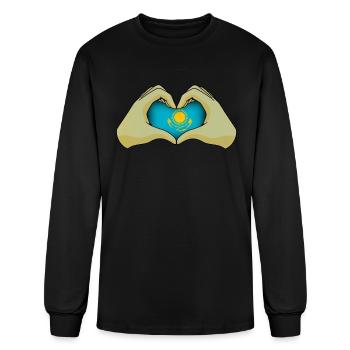 Kazakhstan - Men's Long Sleeve T-Shirt - black - Front