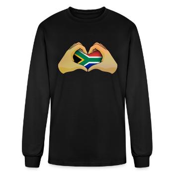 South Africa - Men's Long Sleeve T-Shirt - black - Front