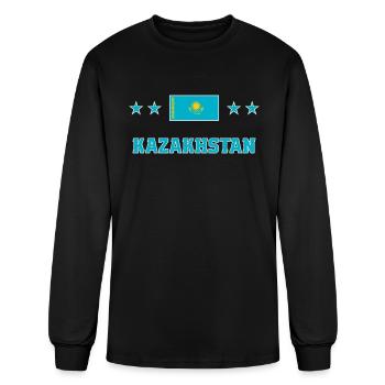 Kazakhstan - Men's Long Sleeve T-Shirt - black - Front