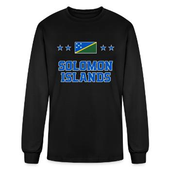 Solomon Islands - Men's Long Sleeve T-Shirt - black - Front