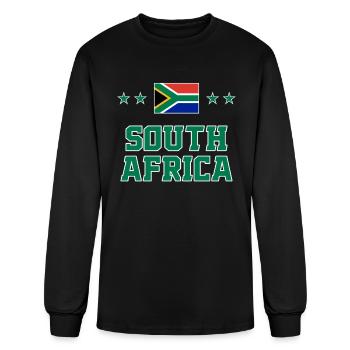 South Africa - Men's Long Sleeve T-Shirt - black - Front