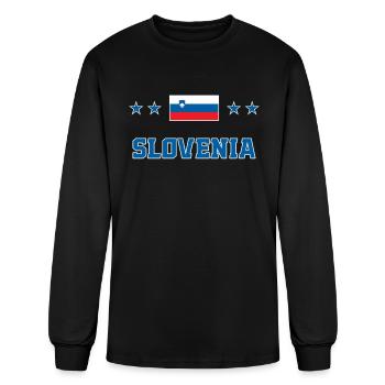 Slovenia - Men's Long Sleeve T-Shirt - black - Front