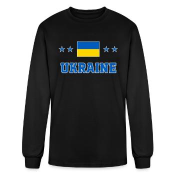 Ukraine - Men's Long Sleeve T-Shirt - black - Front
