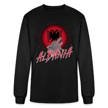 Albania - Men's Long Sleeve T-Shirt - black - Front
