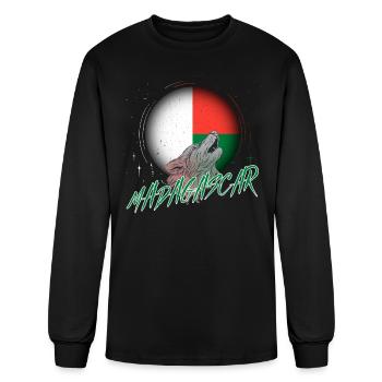 Madagascar - Men's Long Sleeve T-Shirt - black - Front