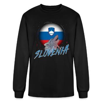 Slovenia - Men's Long Sleeve T-Shirt - black - Front