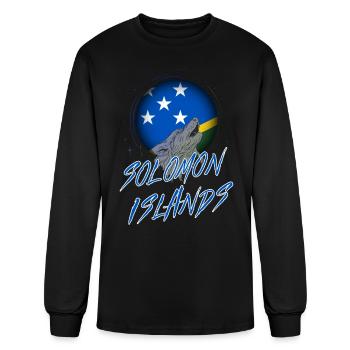 Solomon Islands - Men's Long Sleeve T-Shirt - black - Front