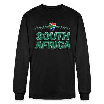 South Africa - Men's Long Sleeve T-Shirt - black - Front