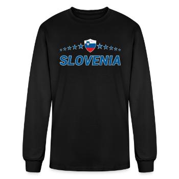 Slovenia - Men's Long Sleeve T-Shirt - black - Front