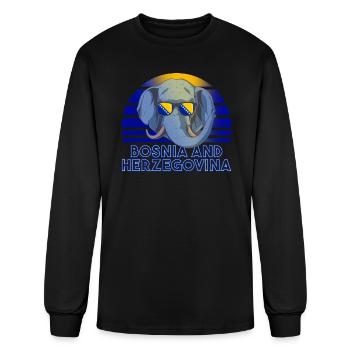 Bosnia and Herzegovina - Men's Long Sleeve T-Shirt - black - Front