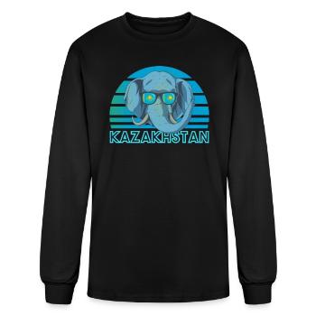 Kazakhstan - Men's Long Sleeve T-Shirt - black - Front