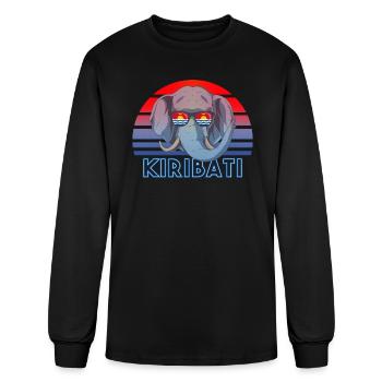 Kiribati - Men's Long Sleeve T-Shirt - black - Front