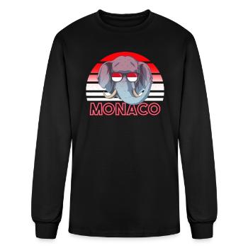 Monaco - Men's Long Sleeve T-Shirt - black - Front