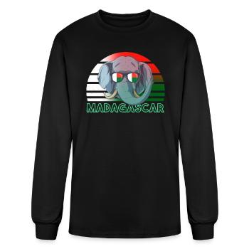 Madagascar - Men's Long Sleeve T-Shirt - black - Front