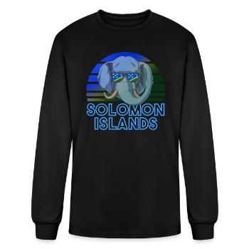 Solomon Islands - Men's Long Sleeve T-Shirt - black - Front