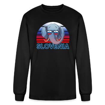 Slovenia - Men's Long Sleeve T-Shirt - black - Front