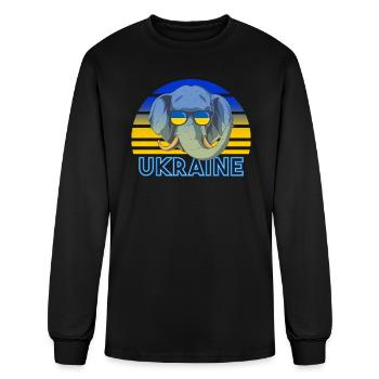 Ukraine - Men's Long Sleeve T-Shirt - black - Front