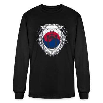 South Korea - Men's Long Sleeve T-Shirt - black - Front