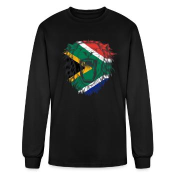 South Africa - Men's Long Sleeve T-Shirt - black - Front