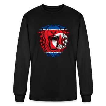 North Korea - Men's Long Sleeve T-Shirt - black - Front