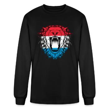 Luxembourg - Men's Long Sleeve T-Shirt - black - Front