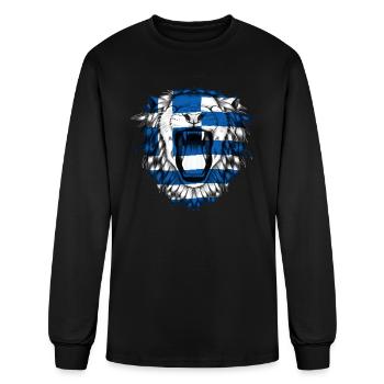 Greece - Men's Long Sleeve T-Shirt - black - Front