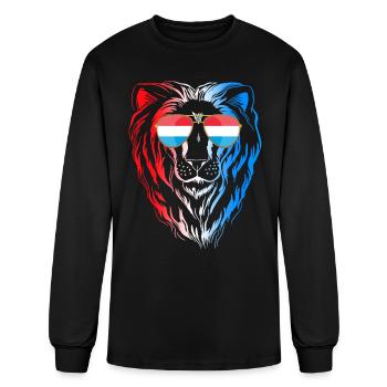 Luxembourg - Men's Long Sleeve T-Shirt - black - Front