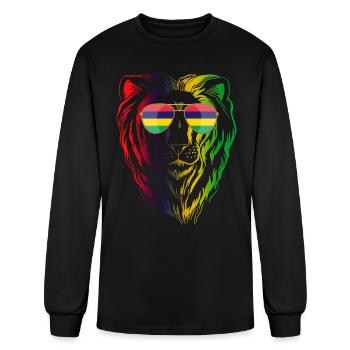 Mauritius - Men's Long Sleeve T-Shirt - black - Front