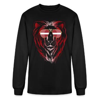 Latvia - Men's Long Sleeve T-Shirt - black - Front
