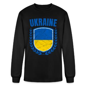 Ukraine - Men's Long Sleeve T-Shirt - black - Front