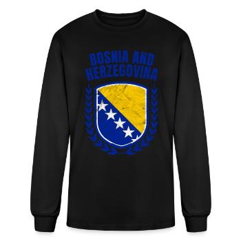 Bosnia and Herzegovina - Men's Long Sleeve T-Shirt - black - Front