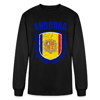 Andorra - Men's Long Sleeve T-Shirt - black - Front