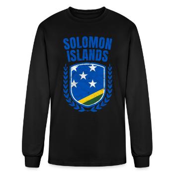 Solomon Islands - Men's Long Sleeve T-Shirt - black - Front